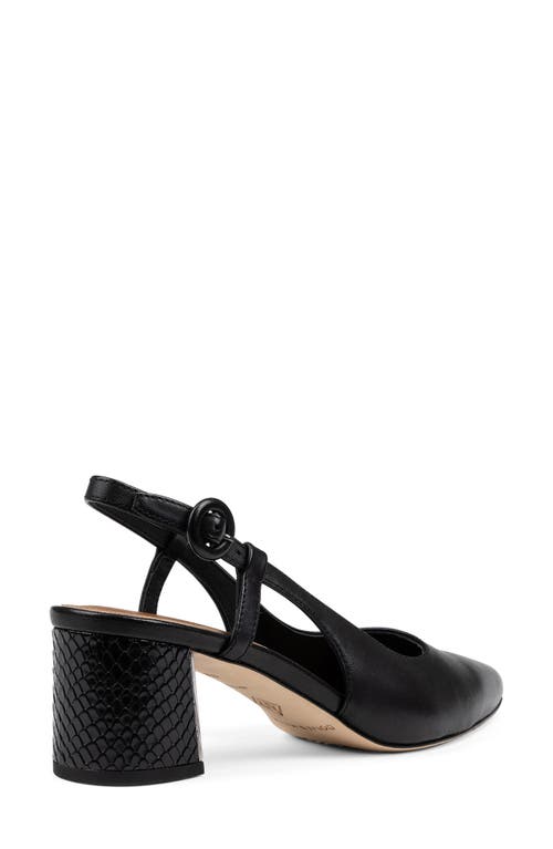 Donald Pliner Song Slingback Pointed Toe Pump In Black