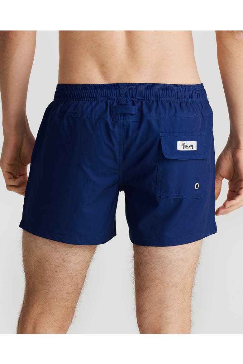 Madeira Stretch Swim Short, Alternate, color, Navy