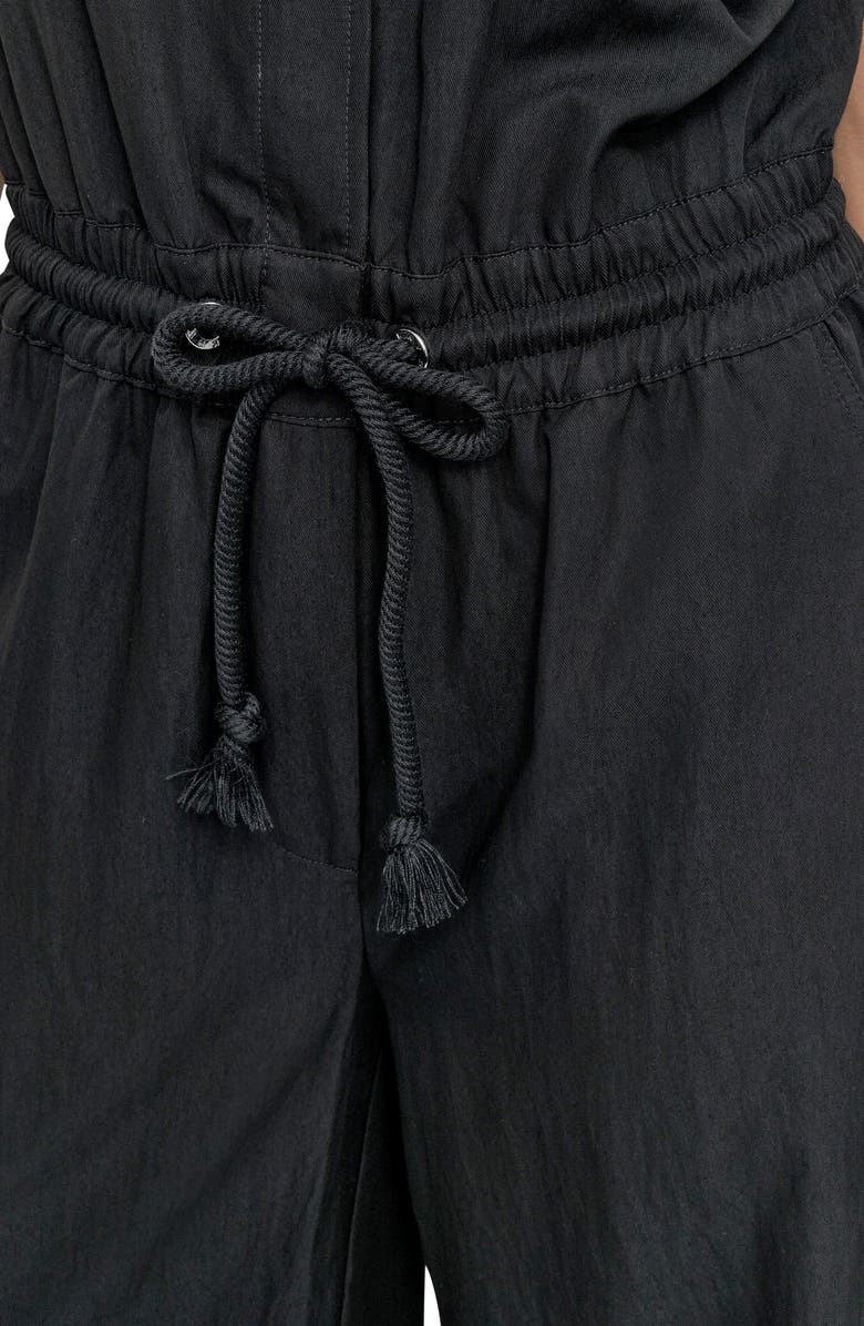 DKNY Sleeveless Twill Jumpsuit, Alternate, color, 