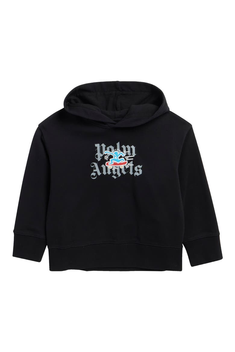 Kids x Keith Haring Skateboard Hoodie, Main, color, BLACK/ BLACK