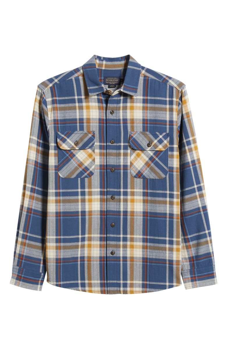 Pendleton Beach Shack Plaid Button-Up Shirt, Alternate, color, Navy Multi Plaid