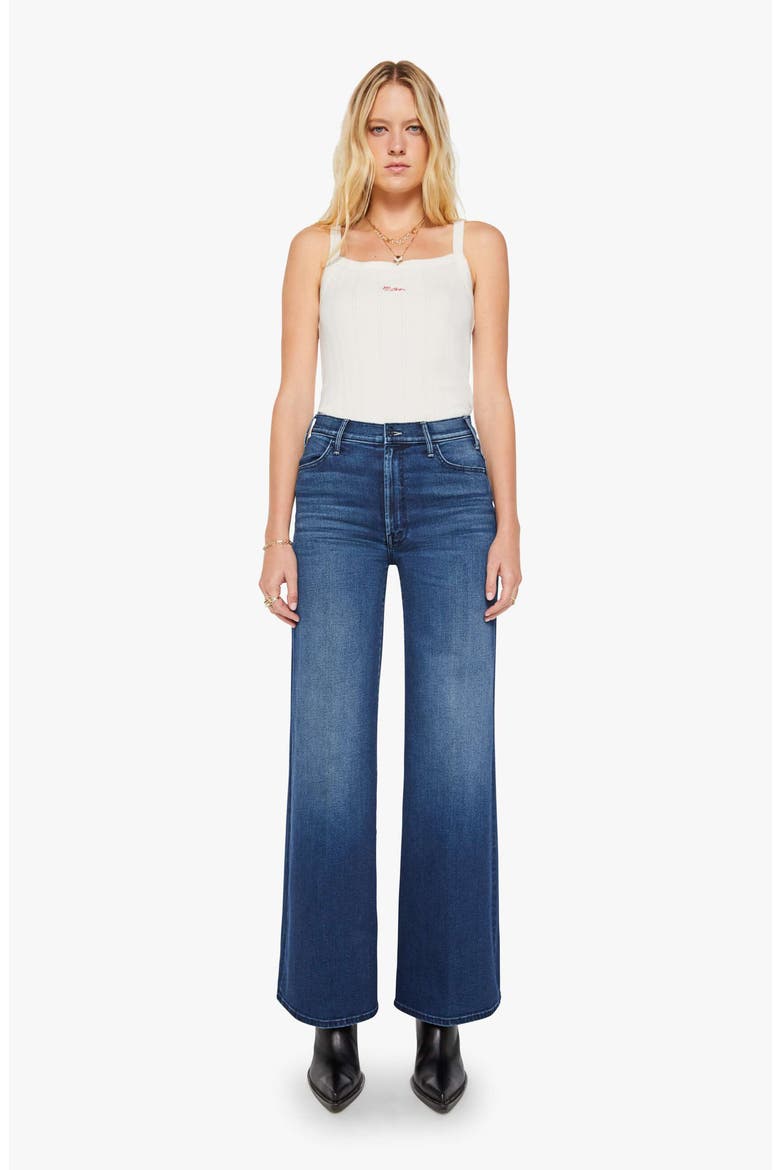 The Hustler Roller Sneak High Waist Wide Leg Jeans, Alternate, color, HOMECOMING HIGH