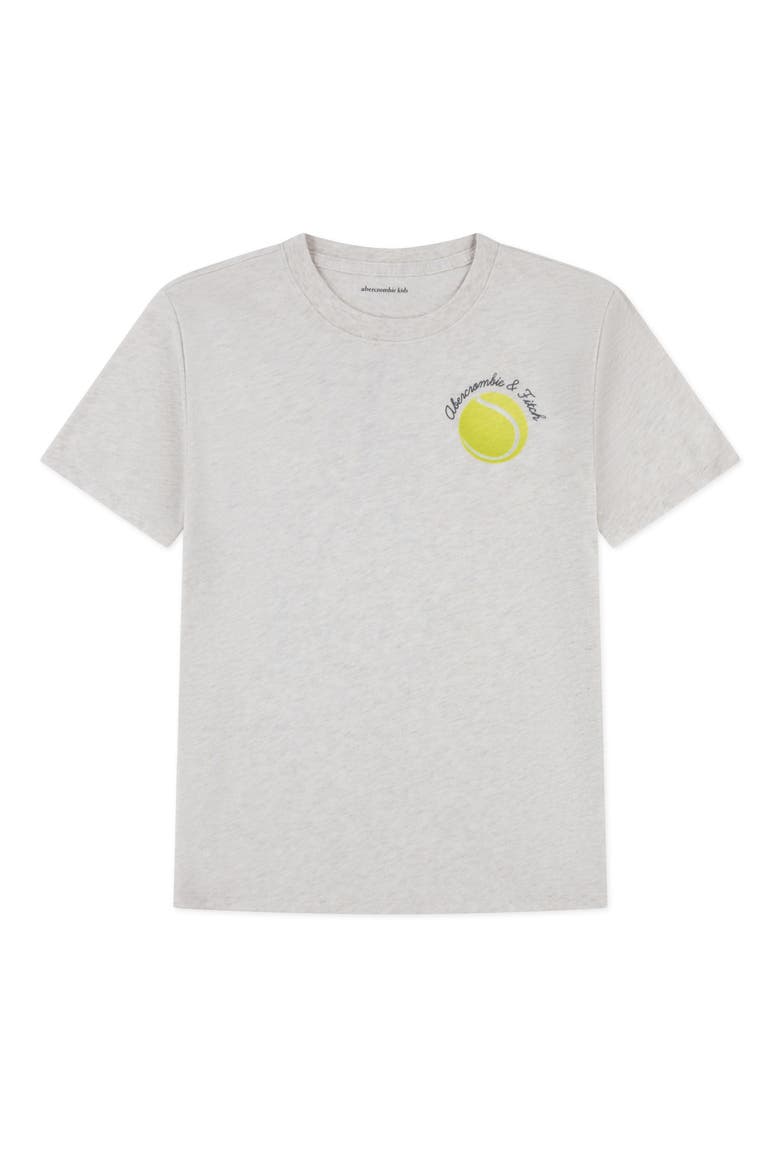 Kids' Tennis Oversize Graphic T-Shirt, Main, color, OATMEAL HEATHER