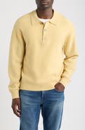 FRAME Boiled Wool Polo Sweater