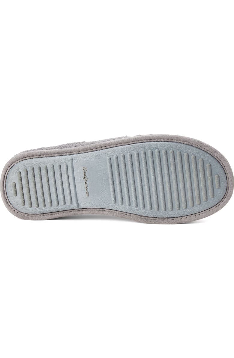 DEARFOAMS Asher Quilted Plaid Clog Slipper, Alternate, color, Medium Grey