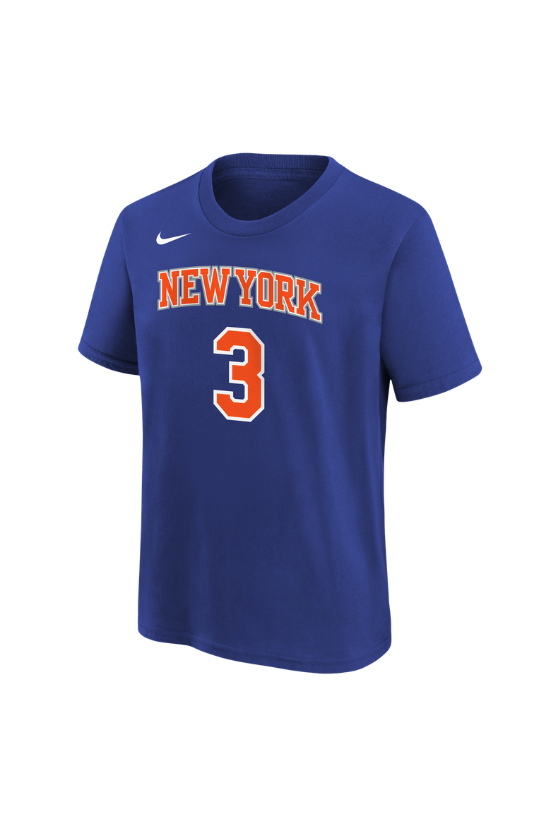 Youth Nike Josh Hart Blue New York Knicks Icon Name & Number T-Shirt, Alternate, color, Blue