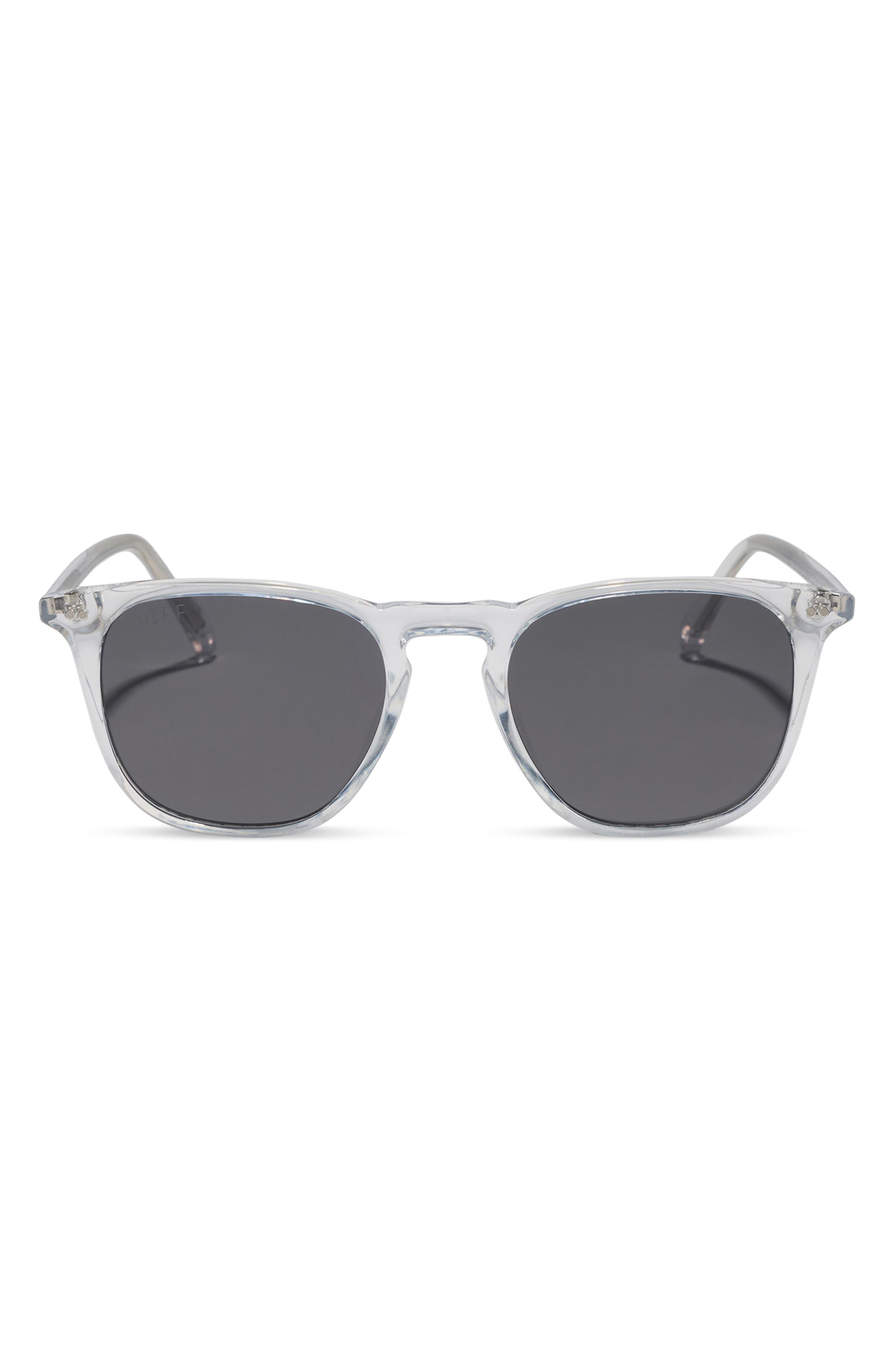 Brody XL Clear Frame Square Sunglasses