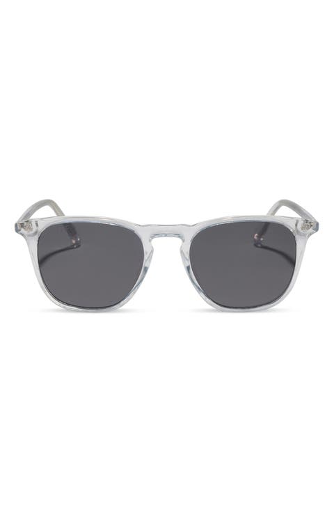 Brody XL Clear Frame Square Sunglasses