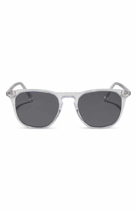 Brody XL Clear Frame Square Sunglasses