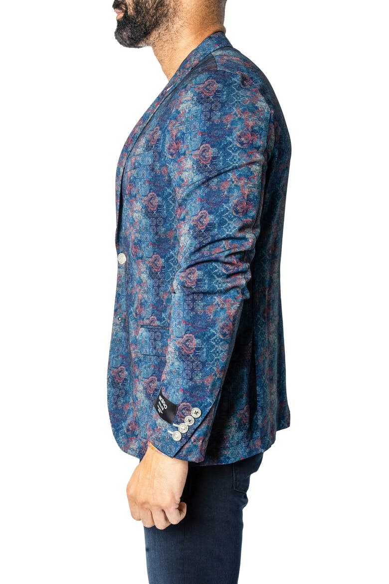 Descartes Unconstructed Badboy White Blazer, Alternate, color, BLUE