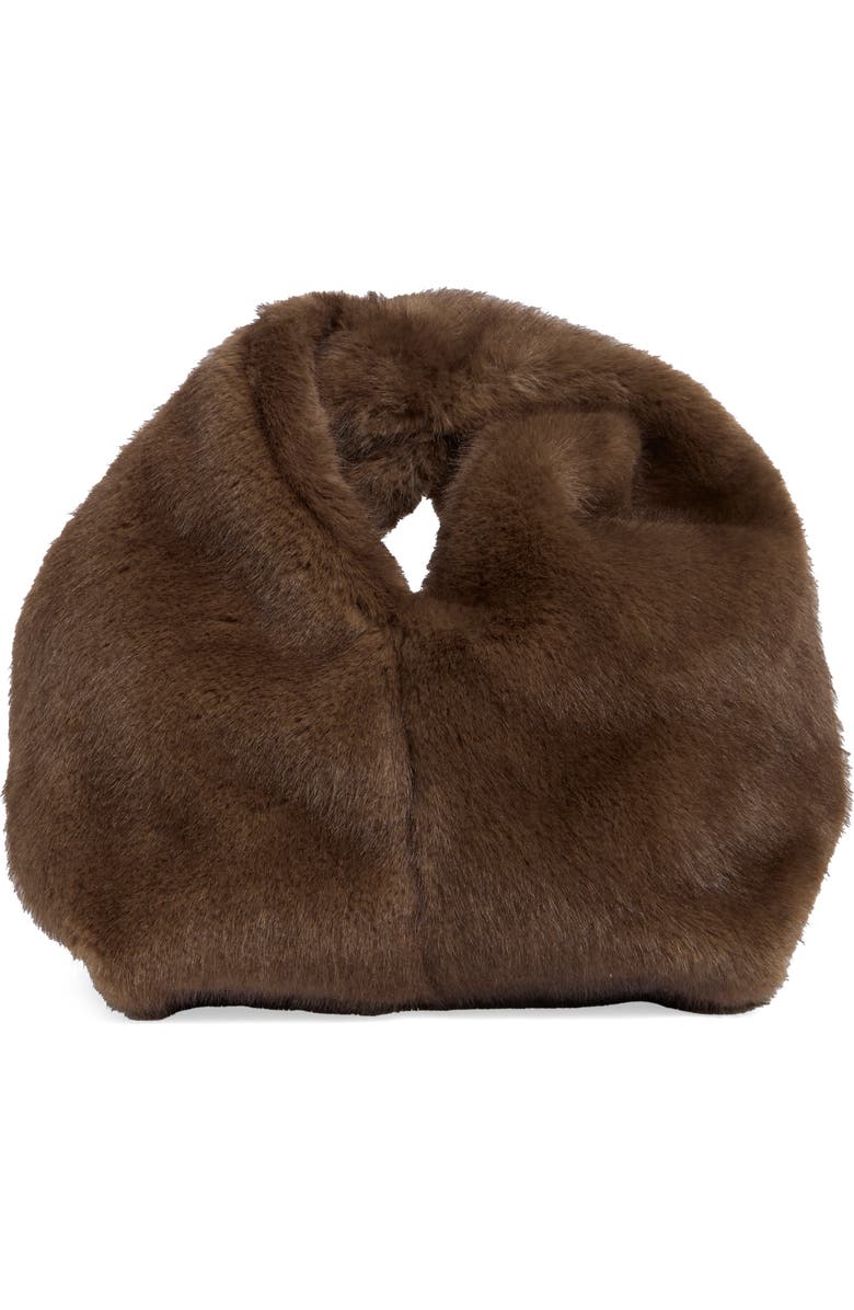 A.L.C. Simone Faux Fur Bag, Main, color, Brown