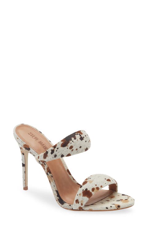 Saturn Genuine Calf Hair Slide Sandal (Women)