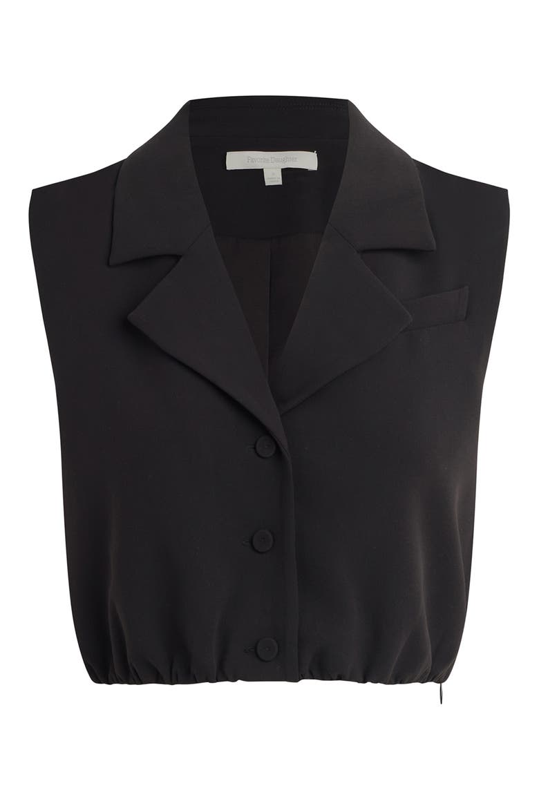 The Audrey Crop Vest, Alternate, color, BLACK