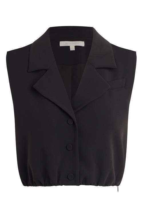 Favorite Daughter The Audrey Crop Vest In Black