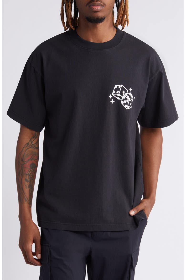 Dice Graphic T-Shirt (Nordstrom Exclusive), Main, color, BLACK
