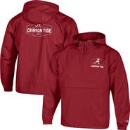 Champion Men's Champion Crimson Alabama Crimson Tide Delay Packable Half-Zip Jacket
