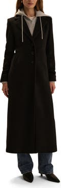 Favorite Daughter The Sport Wool Blend Coat with Hoodie Insert