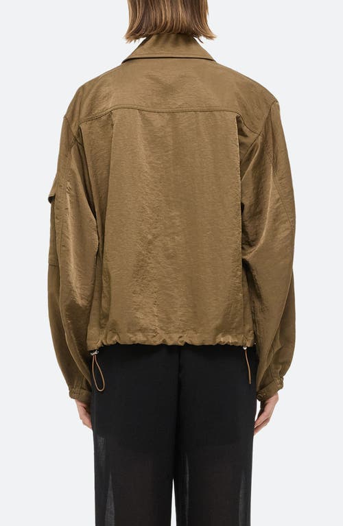 Helmut Lang Creased Ma1 Bomber Jacket In Cognac