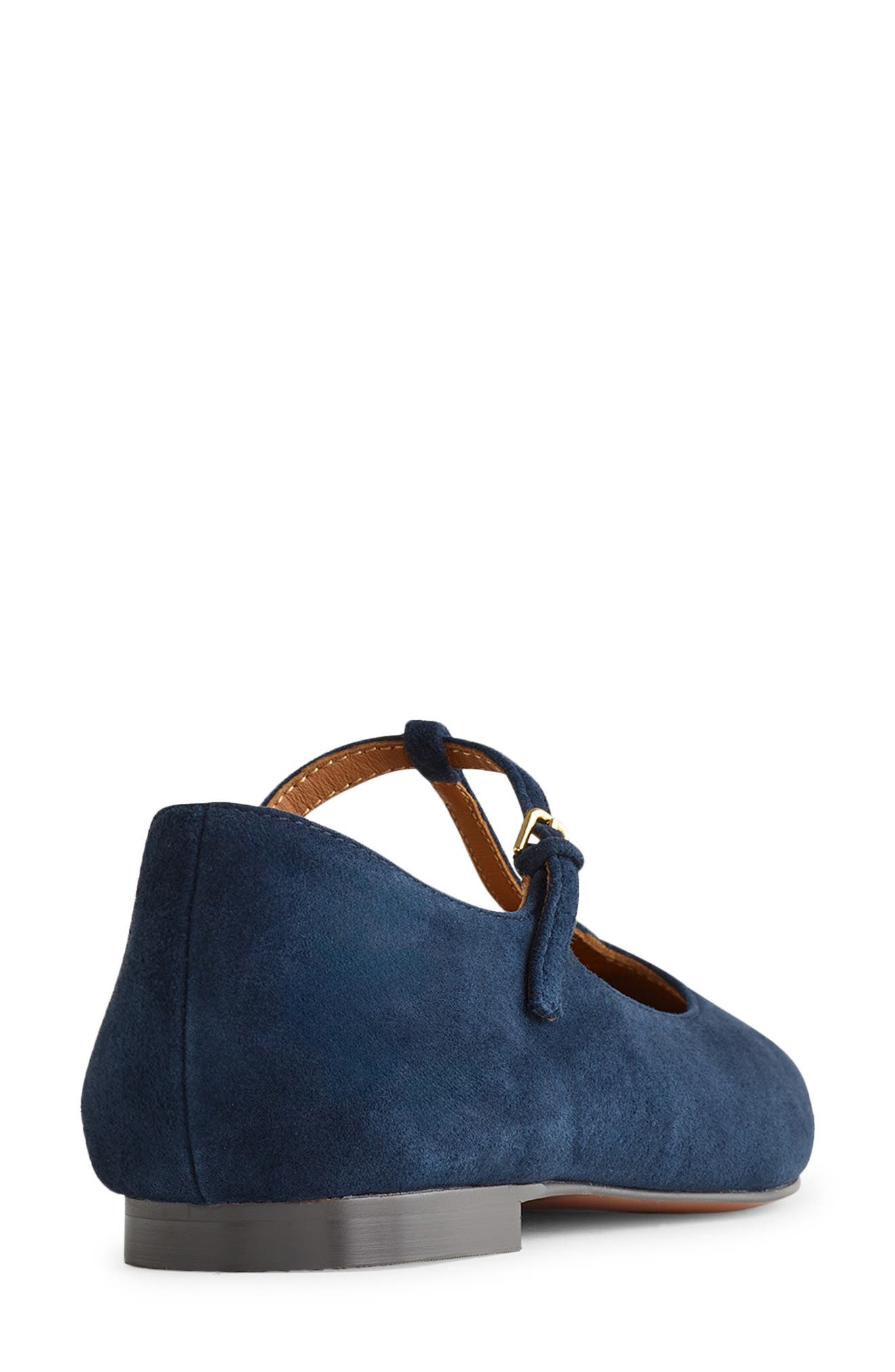 Madewell The Mylie T-Strap Flat, Alternate, color, Deep Indigo