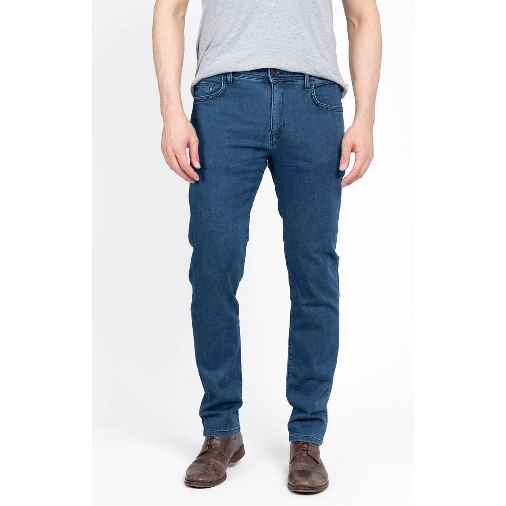 Jack Of Spades Jack Fit Five Pocket Jeans In Medium Blue