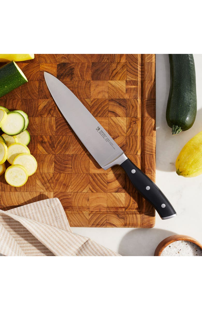 HENCKELS CUTLERY Forged Accent 8-Inch Chef's Knife, Alternate, color, Black