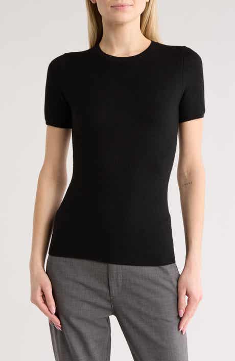 rag & bone Adiana Wool Blend Short Sleeve Sweater