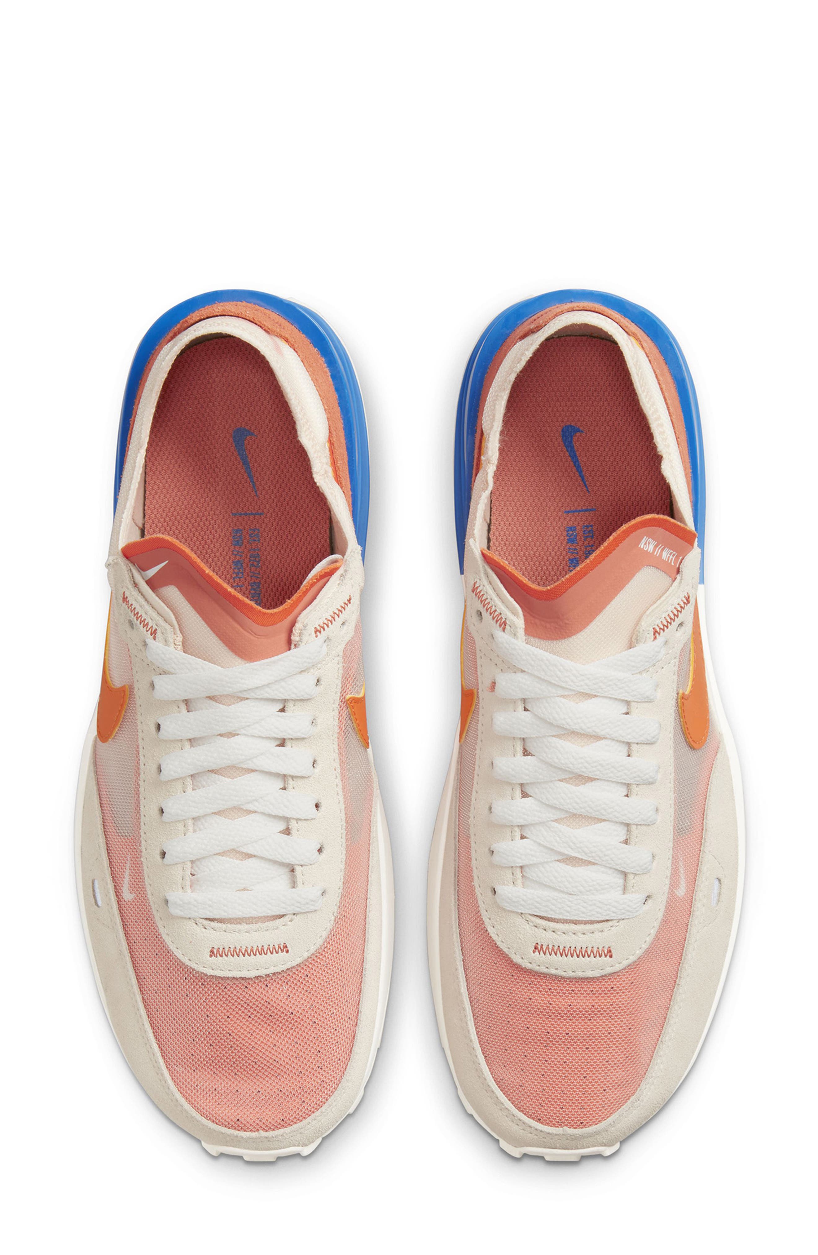 Nike Waffle One Sneaker, Alternate, color, Pearl White/ Orange