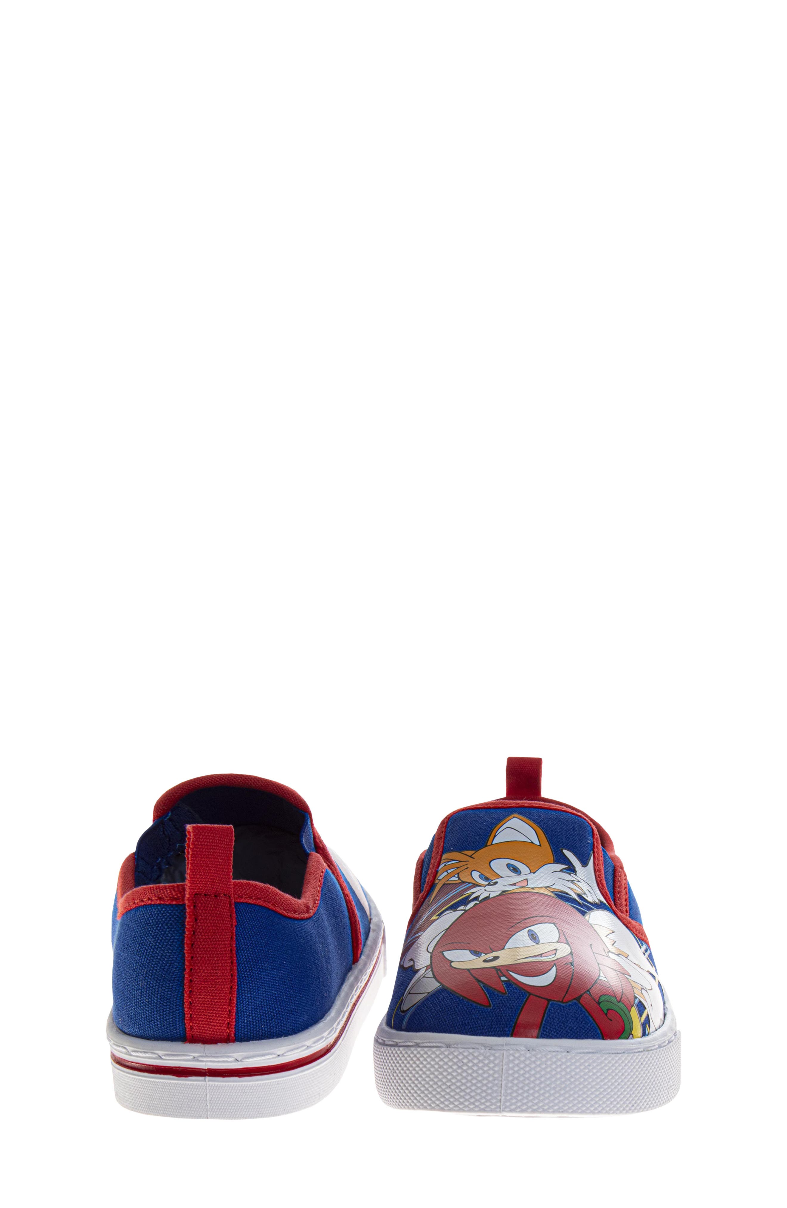 Kids' Sonic The Hedgehog Slip-On Sneaker, Alternate, color, BLUE