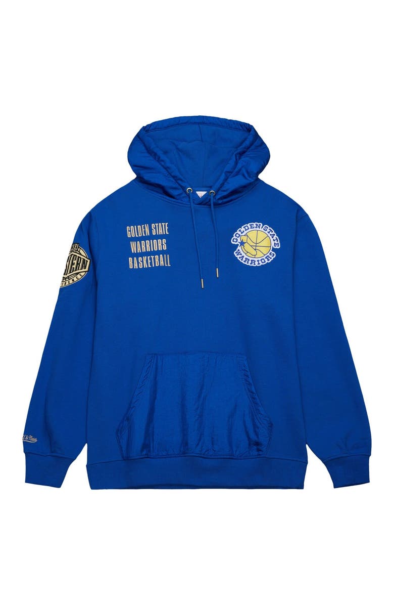 Mitchell & Ness Men's Mitchell & Ness Royal Golden State Warriors  Team OG 2.0 Vintage Logo Fleece Pullover Hoodie, Alternate, color, Royal