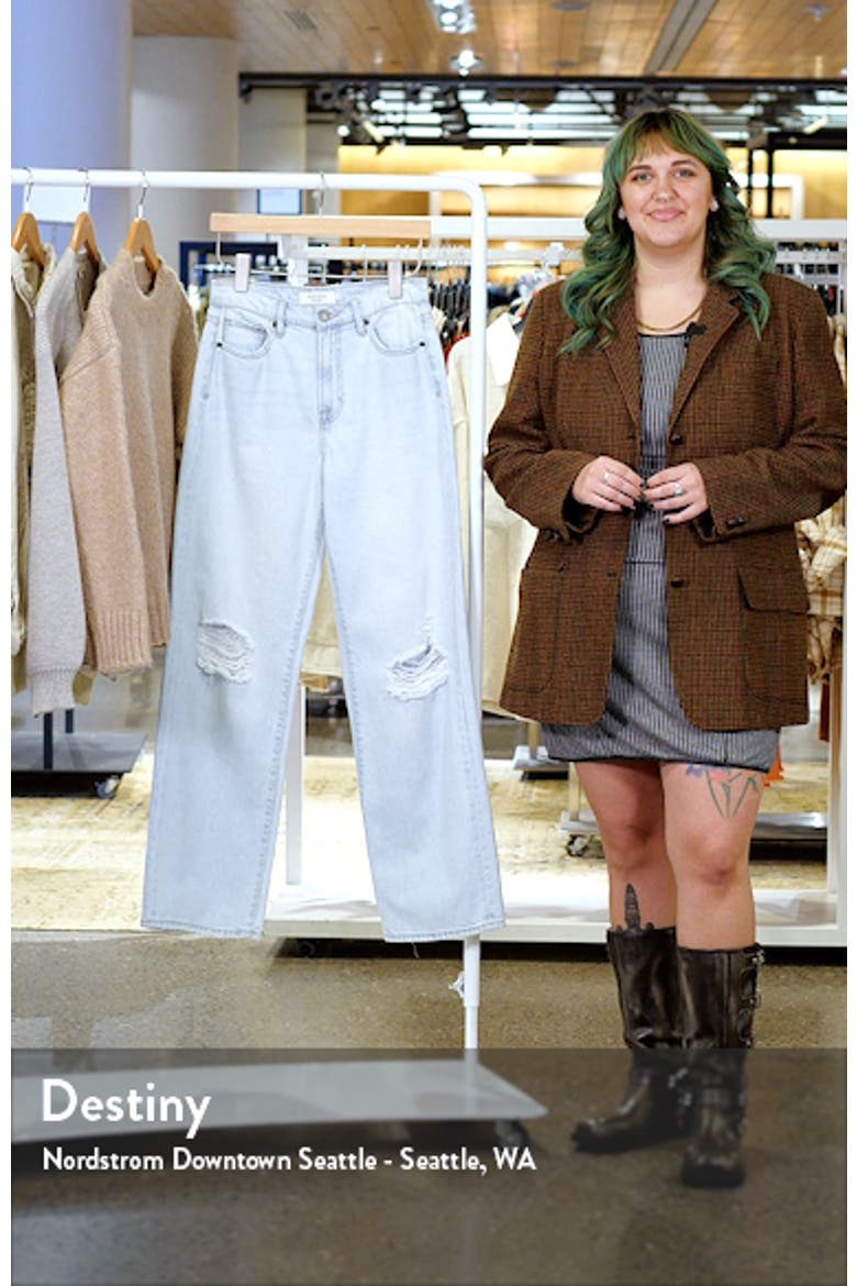 Ripped Straight Leg Jeans video