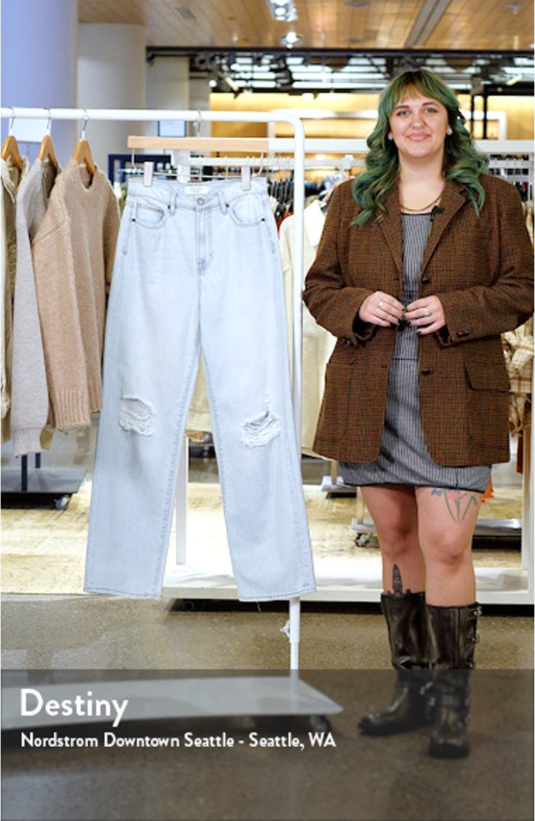 Ripped Straight Leg Jeans, sales video thumbnail