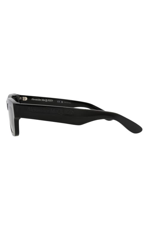 Alexander Mcqueen Mcqueen 56mm Square Sunglasses In Black