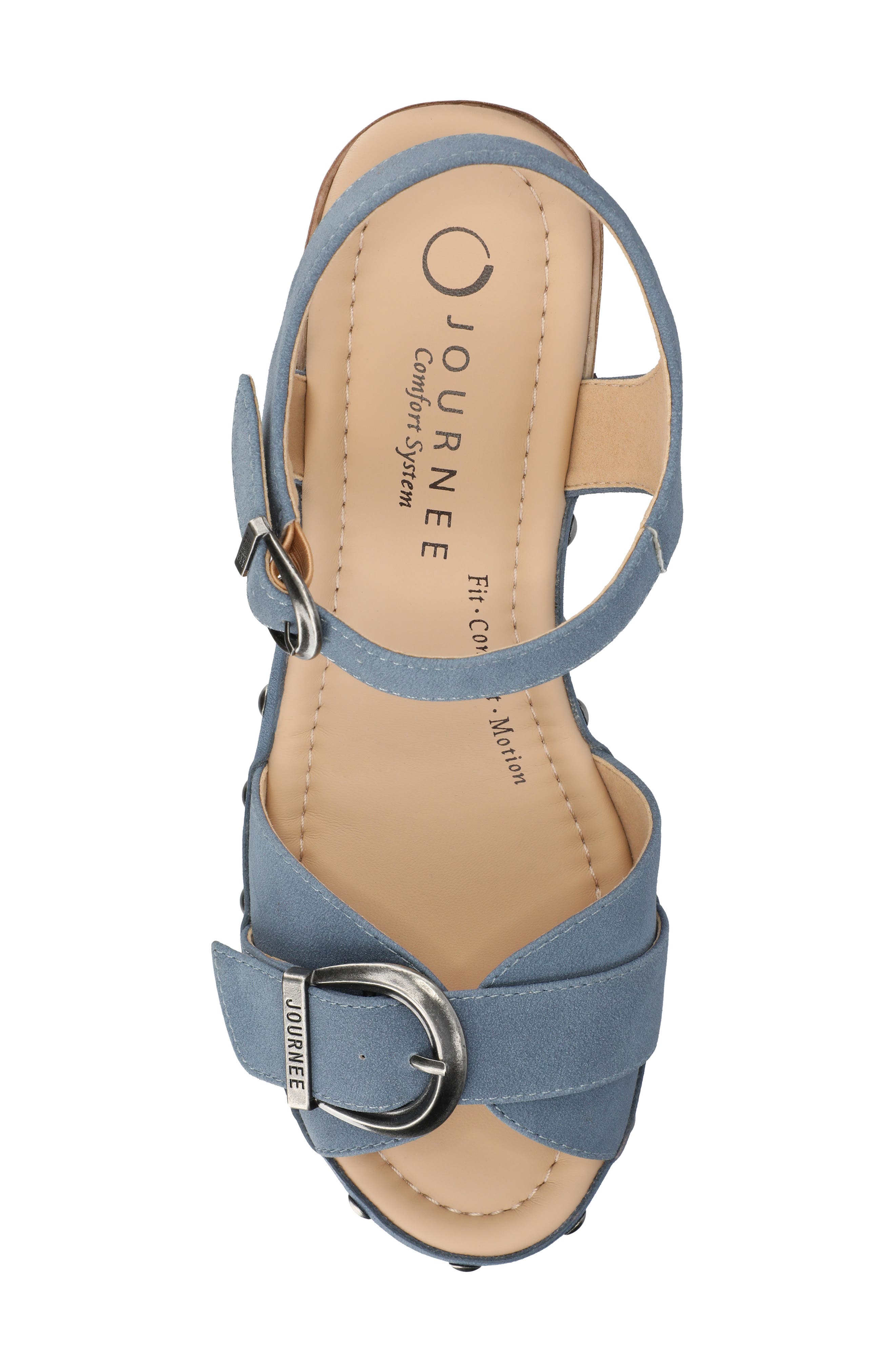 Sisilia Ankle Strap Platform Sandal, Alternate, color, BLUE