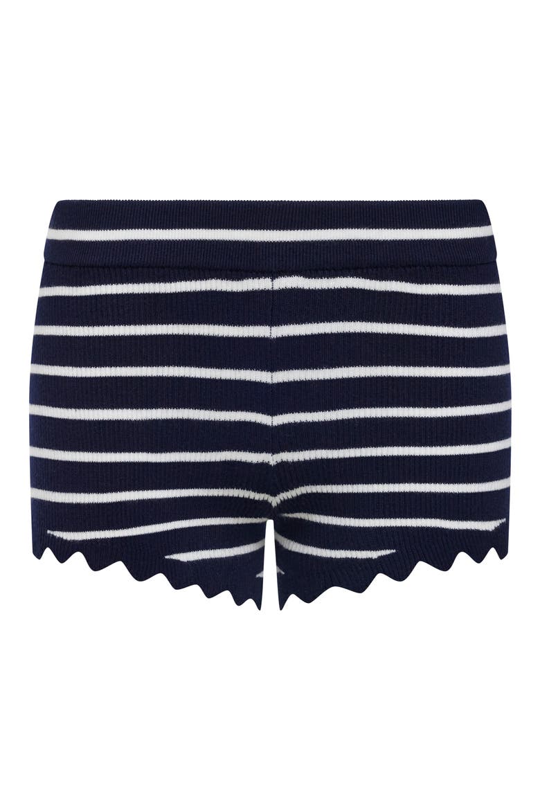 Dollhouse Stripe Rib Shorts, Alternate, color, NAVY STRIPE