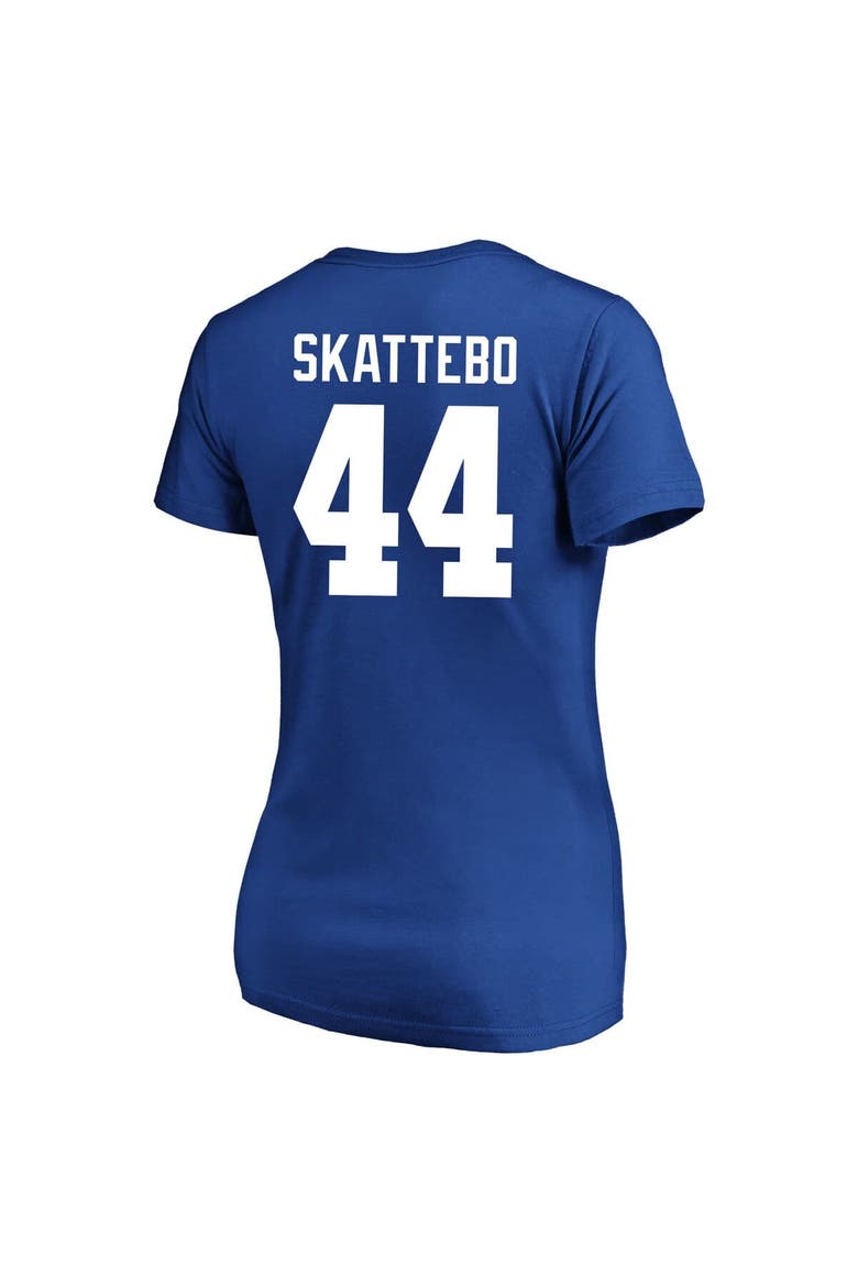 Women's Fanatics Cam Skattebo Royal New York Giants Plus Size Name & Number Scoop Neck T-Shirt, Alternate, color, Royal