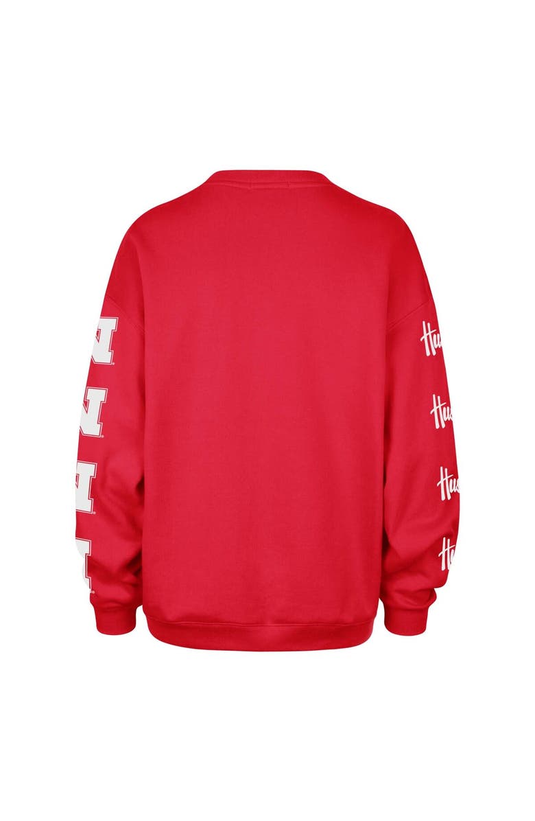 '47 Women's '47 Scarlet Nebraska Huskers Go Big Oversized Pullover Sweatshirt, Alternate, color, Scarlet
