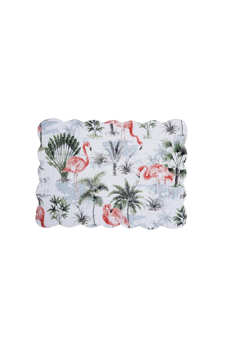 Flamingo Breeze Placemat Collection Sets of 6, Alternate, color, Blue