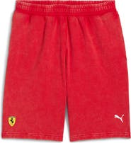 PUMA Scuderia Ferrari Sportswear Logo Cotton Sweat Shorts