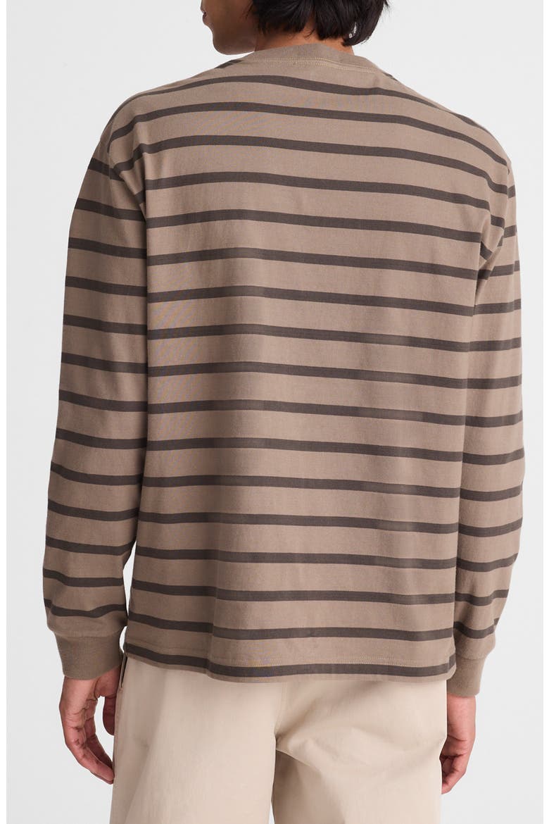 The Vintage Long Sleeve Pocket T-Shirt, Alternate, color, STRIPE DARK DRIFTWOOD