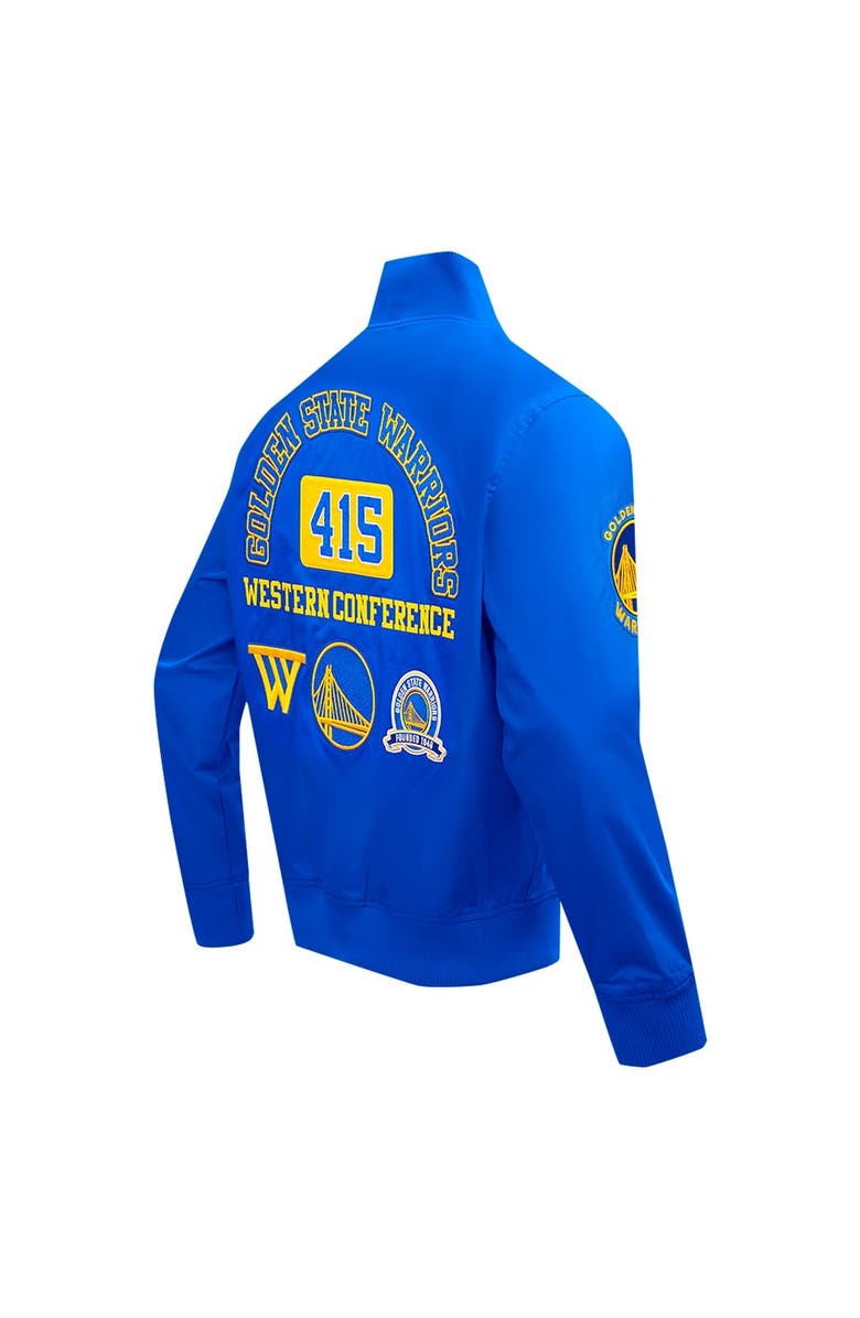 PRO STANDARD Men's Pro Standard Royal Golden State Warriors Area Code Full-Zip Jacket, Alternate, color, Royal