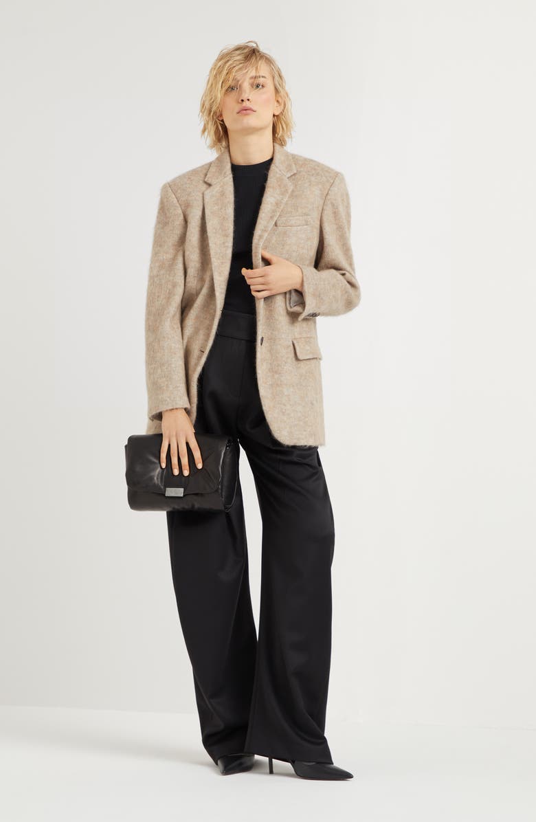 Brunello Cucinelli Ribbed jersey top, Alternate, color,
