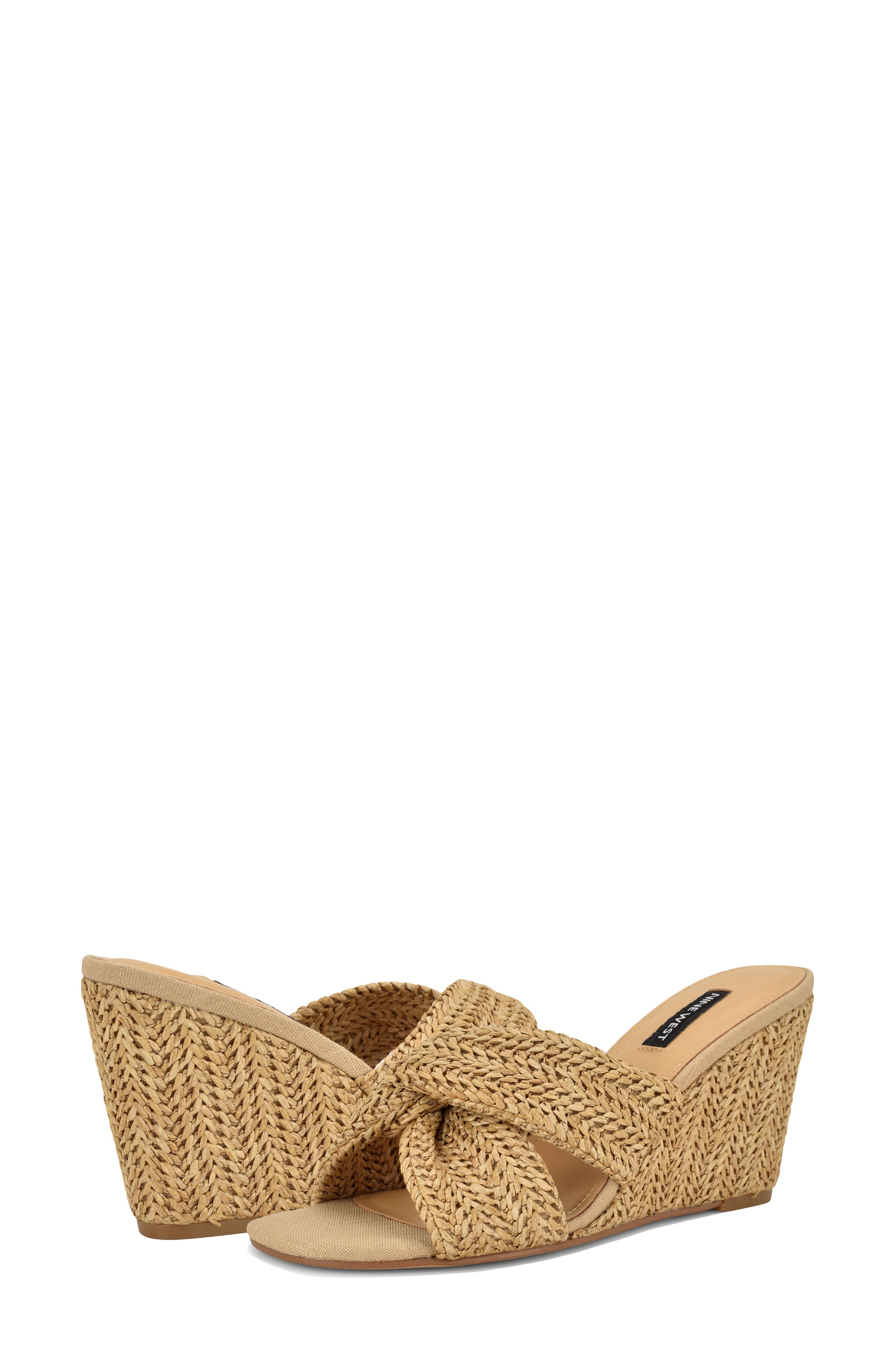 Nejia Wedge Sandal, Alternate, color, LIGHT NATURAL