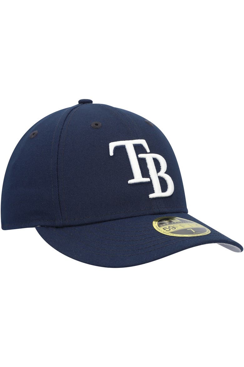 Men's New Era Navy Tampa Bay Rays Oceanside Low Profile 59FIFTY Fitted Hat, Alternate, color, Navy