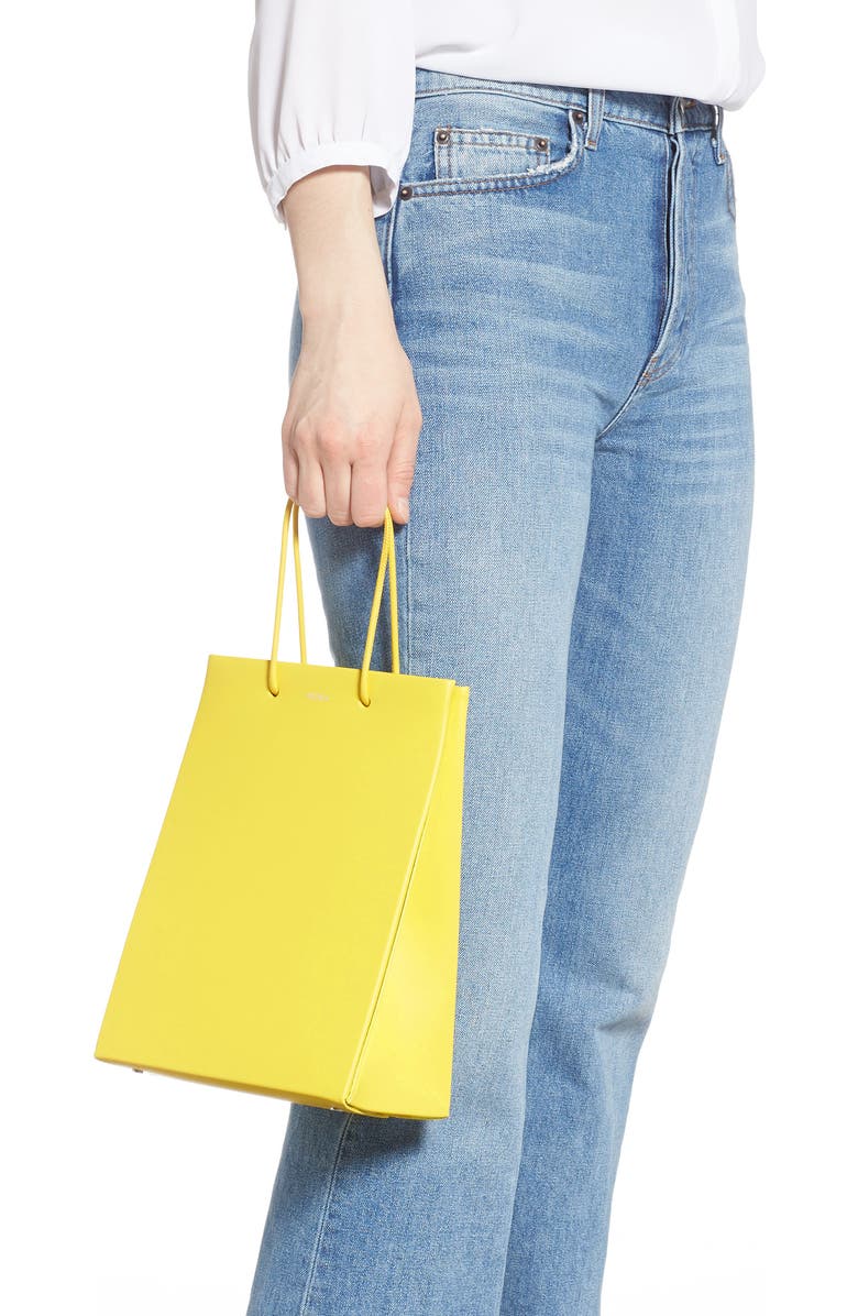 Medea Prima Tall Calfskin Leather Bag, Alternate, color,