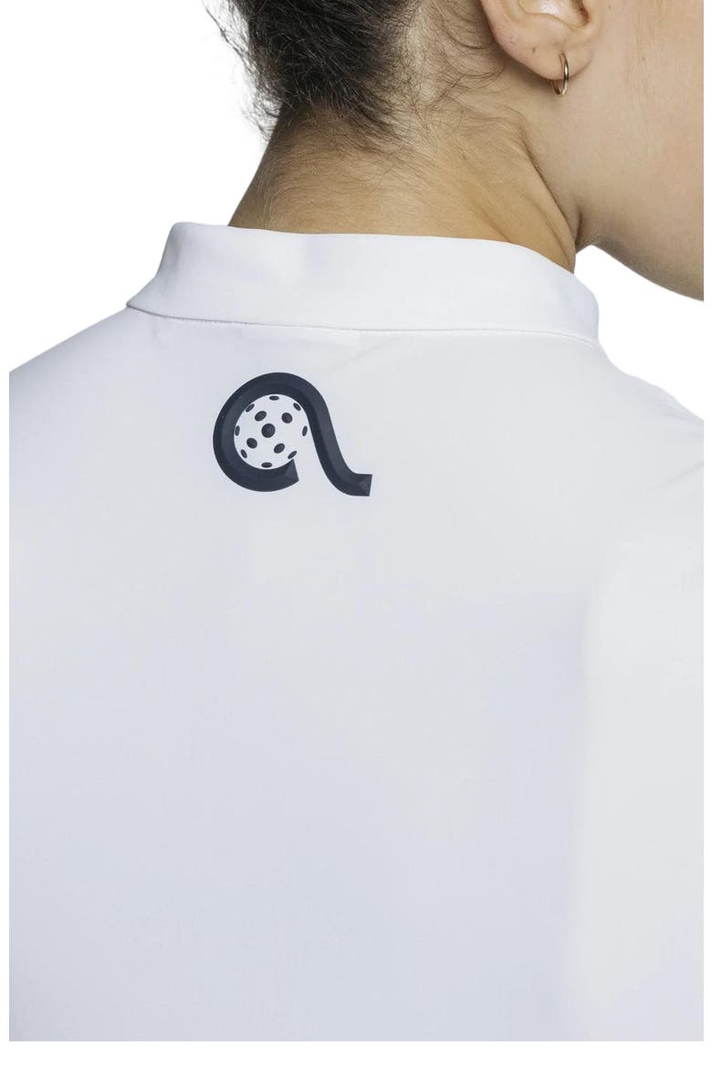 Pickleball Volley Zip Sleeveless, Alternate, color, White Lotus