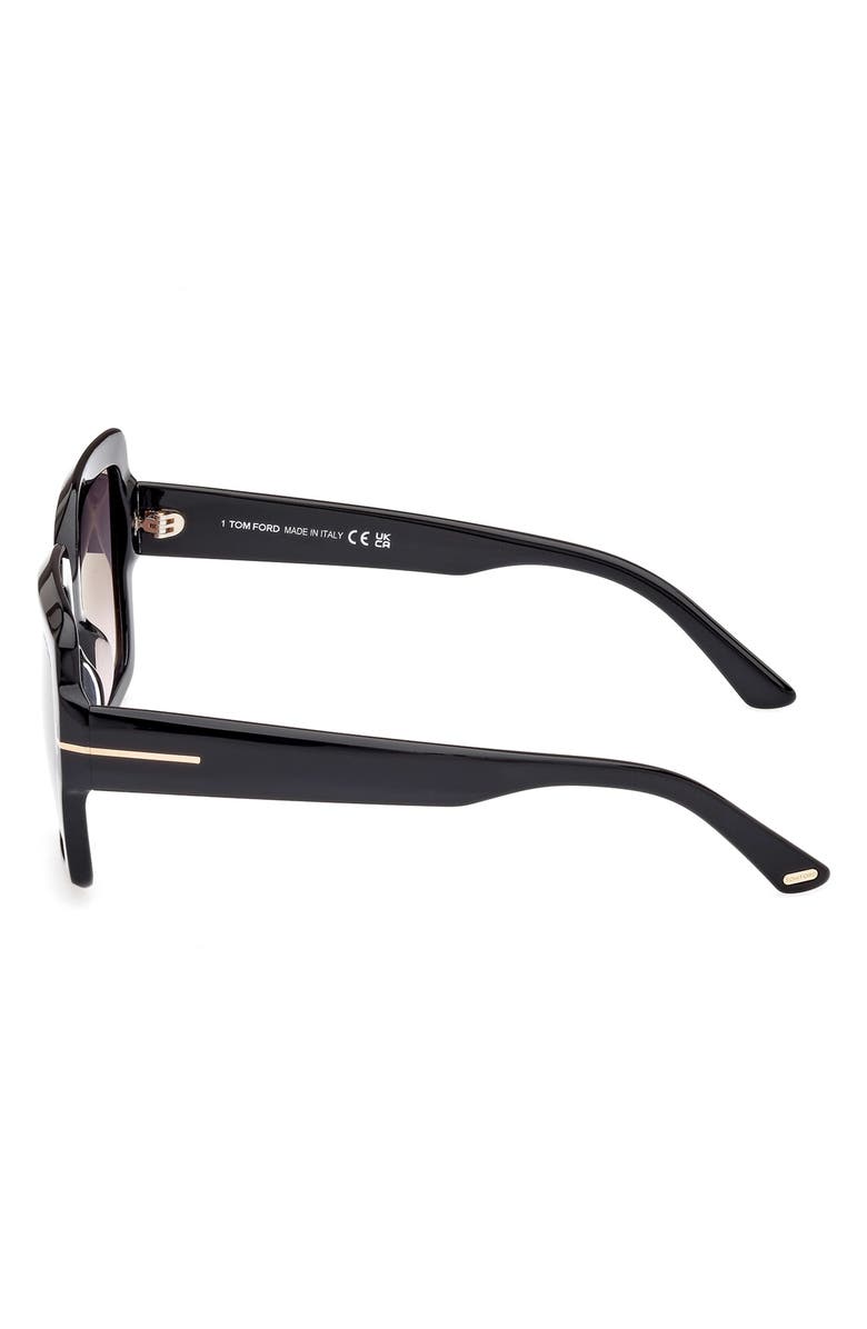 TOM FORD Kaya 54mm Square Sunglasses, Alternate, color, 