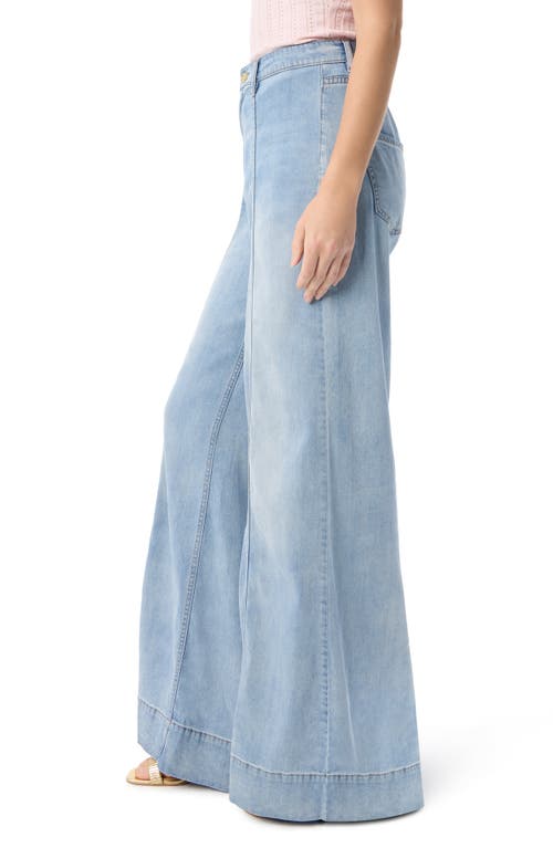 Dee Ocleppo Tabitha Seamed Wide Leg Jeans In Blue