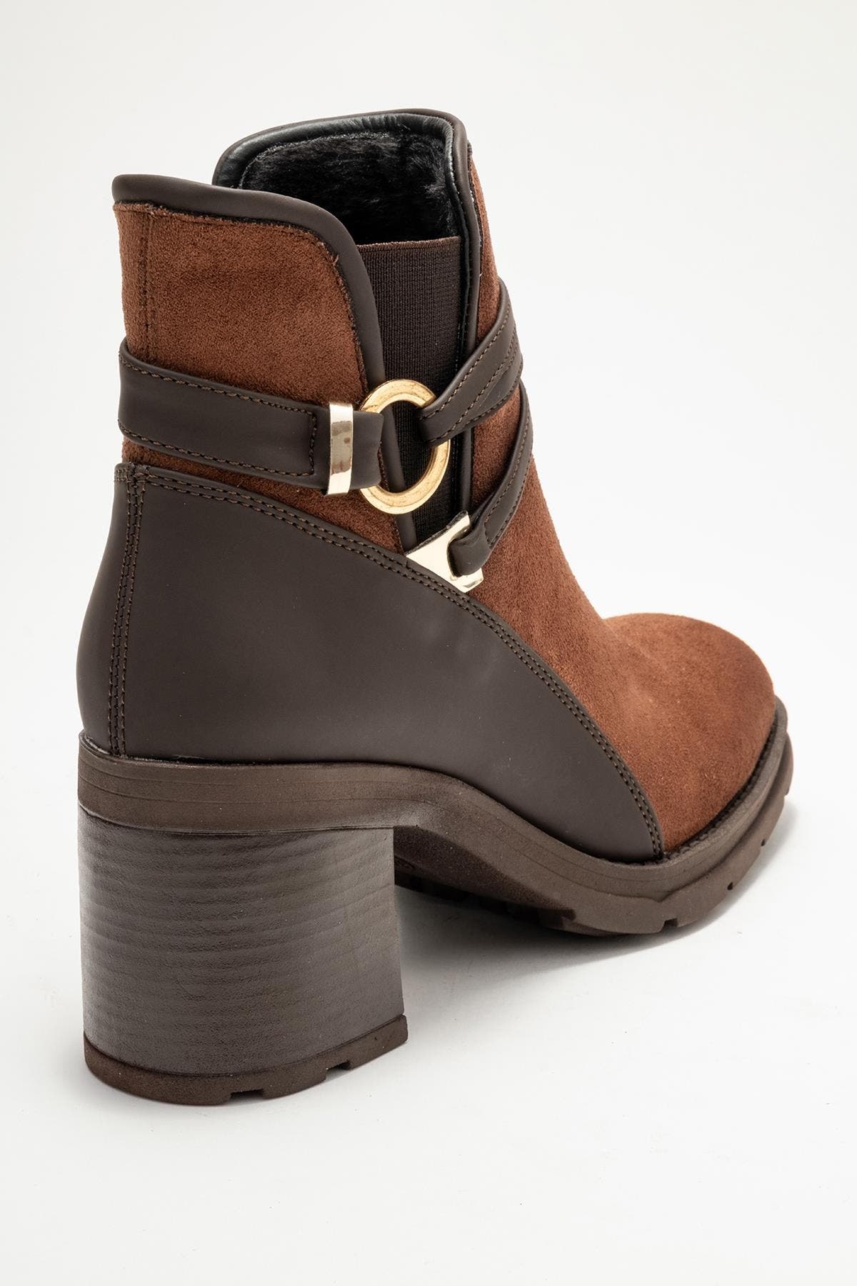 Prologue Shoes Wern Block Heel Ankle Boot, Alternate, color, Brown Suede