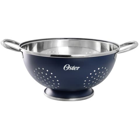 Corden 5 Quart Stainless Steel Colander in Matte Blue