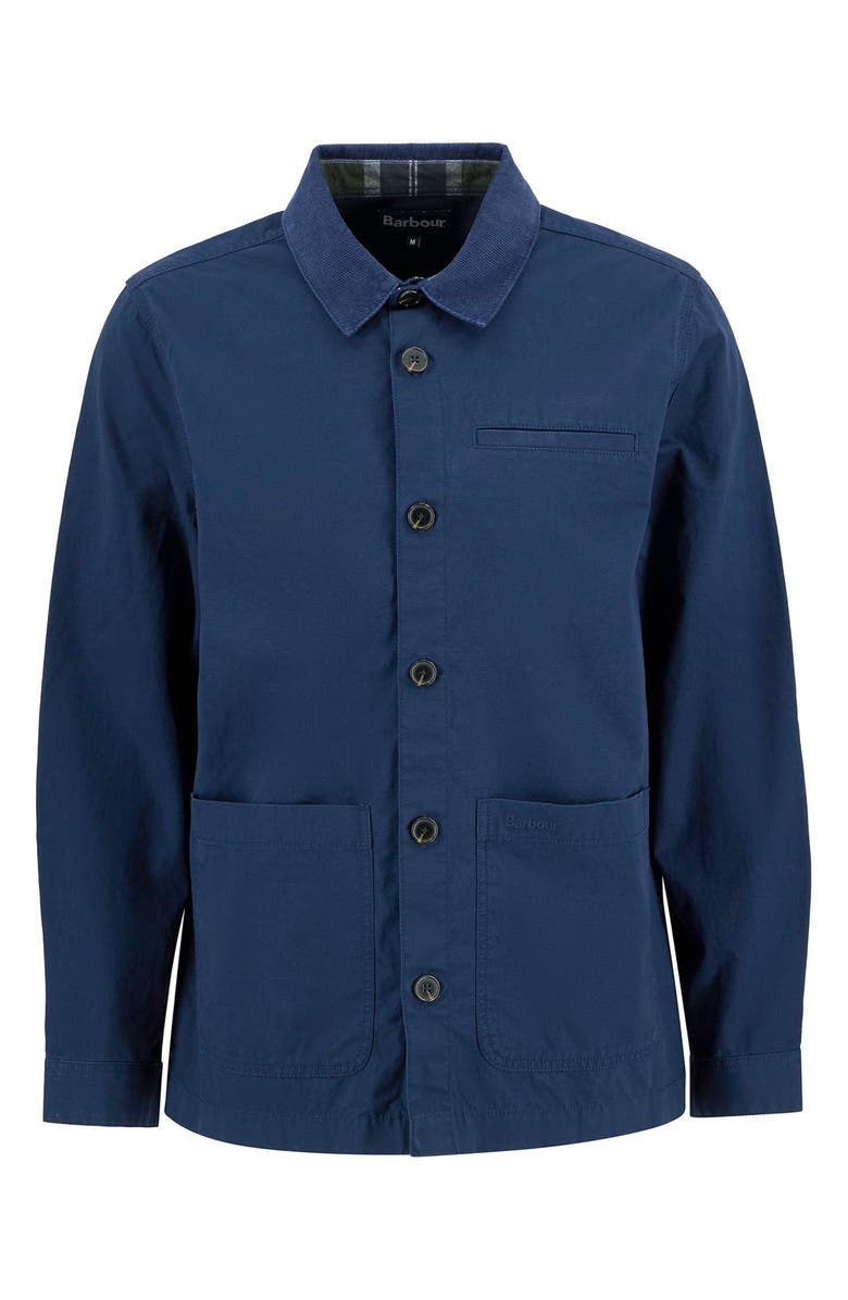 Barbour Cole Tailored Poplin Overshirt, Alternate, color, Navy
